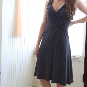Sleeveless Cotton V-neck Dress